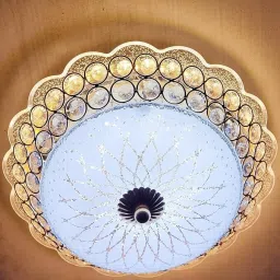 Crystal Ceiling Round Light and Modern LED Chandelier light 12 inch Chandelier Ceiling Lamp-5
