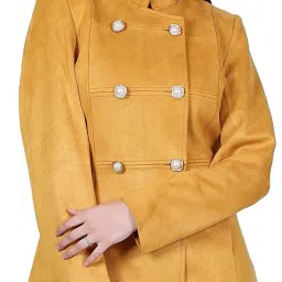 Woolen Polyester Blend Coat For Women-image-32