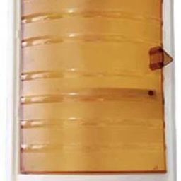 Ivory Bathroom Corner Shelf 3 Shelves with 2 Door Plastic Wall Shelf-image-32