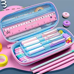veryke Canvas Space Art Canvas Pencil Box Geometry Box image 3