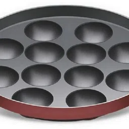 Paniyarakkal Chatty Paniyaram Pan Ponganal Baati Litti Baking Pot with Steel Lid Paniarakkal with Lid 0.125 L capacity 23 cm diameter-image-98