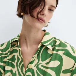 MANGO Printed Jumpsuit with Belt image 4