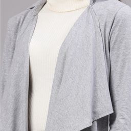 Style Quotient Spread Collar Cotton Open Front Shrug image 4