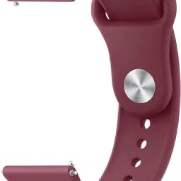 TRENDINGVIEW 20MM Soft Silicone winered Straps with Double Loop 20 mm Silicone Watch Strap-37