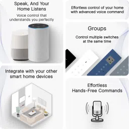 iotics Smart Touch Switch for 1 High Load, Remote, Mobile App, Alexa & Google Home Smart Switch image 5