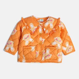 MINI KLUB Girls Lightweight Crop Pure Cotton Puffer Jacket-93