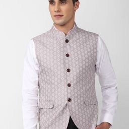 peter england Self Design Men Waistcoat-picture-26