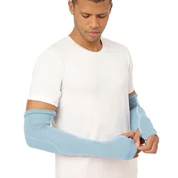 FREECULTR Unisex Set Of 2 Breathable Bamboo Cotton Antibacterial Arm Sleeves image 4