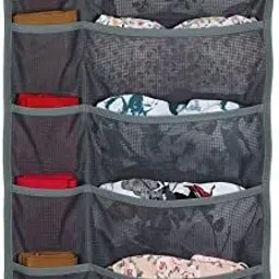 Closet Hanging Organizer with Mesh Pockets & Metal Hanger. Accessories Organizer, Regular Organizer, Scarf Organizer, Closet Organizer-picture-5