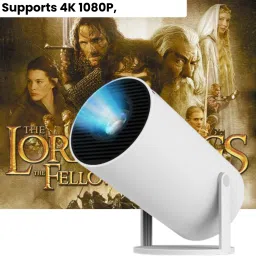 SACRO Smart Projector for Home 4K Support Rotabable Design withApp Netflix,YouTubeX20 (4500 lm / 1 Speaker / Wireless / Remote Controller) Portable Projector-19