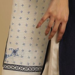 W Geometric Printed Mirror Work Dupatta image 2