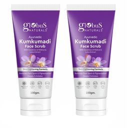 Globus naturals Set of 2 Ayurvedic Kumkumadi Face Scrub with Walnut & Lotus - 100g Each-7