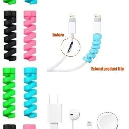 HINSHITSHU Spiral Flexible Cord Saver For All Types of Wire Cable Protector-image-24
