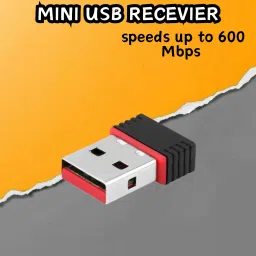 FRONY (Wi-Fi Receiver) with Multi-Device Connectivity For All Pc System and LaptopB191 USB Adapter-11