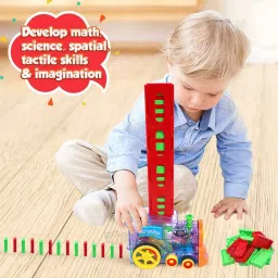 zuuluzrs Domino Funny Train Filling Dominoes in The Rails image 3