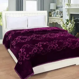 Self Design Double Mink Blanket for Heavy Winter-20