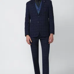 Men Single Breasted - 2 button Checkered Suit-picture-0