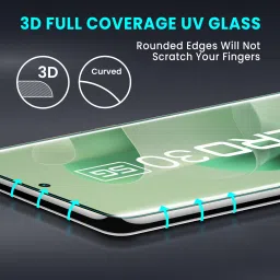 ArmourPro Edge To Edge Tempered Glass for Infinix ZERO 30 5G, Infinix ZERO 30, ZERO 30 5G, UV Curved Screen Protector with Easy Installation Kit image 2