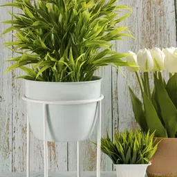Metalsmith White Elegant Planter With Stand image 4