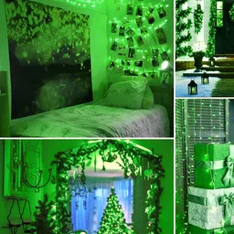 ENORMITY Green Rice Shape String Lights image 2