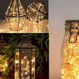 ENORMITY Yellow Rice Shape String Lights image 2