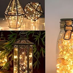 ENORMITY Yellow Rice Shape String Lights image 2