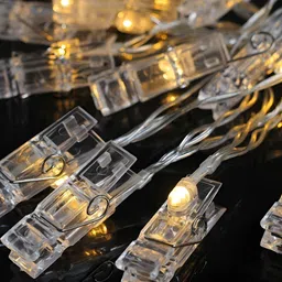 SPARK WORLD Yellow Rice Shape LED Fairy String Lights image 4