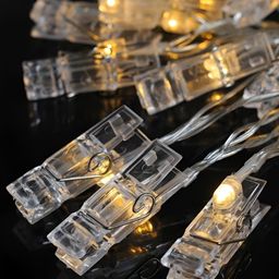 ENORMITY  Yellow Photo Clip Shaped  LED String Lights image 2
