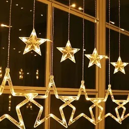 SPARK WORLD Yellow Star-Shaped String Lights image 2
