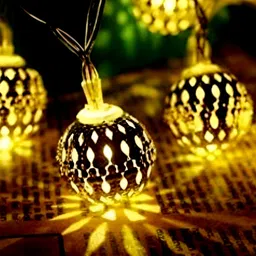 SPARK WORLD Yellow & White Star Shaped String Lights image 2