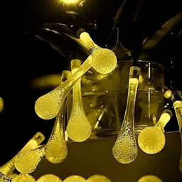 ENORMITY Yellow Teardrop Shaped String Lights image 2