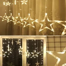 SPARK WORLD Yellow Star-Shaped String Lights image 2
