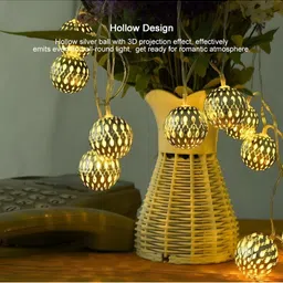 ENORMITY  Yellow Ball Shaped  LED String Lights image 2