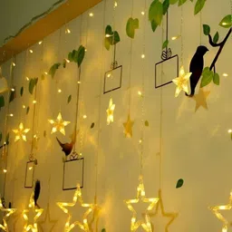 ENORMITY Yellow Star Shaped String Lights image 2