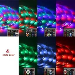 SPARK WORLD Red & Green Rice Shaped Bulb String Lights image 2