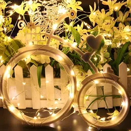 SPARK WORLD Yellow Rice Shaped Bulb String Lights image 5
