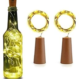 ENORMITY 2-Pcs Yellow & Brown Rice Shaped  Cork LED String Lights image 2
