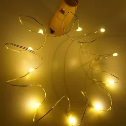 SPARK WORLD Yellow 2 Pieces Rice Shaped Bulb String Lights image 5
