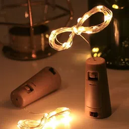 ENORMITY 4 Pcs Yellow Rice Shape String Lights image 2