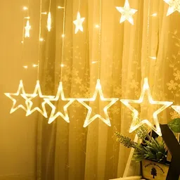 SPARK WORLD Yellow Rice Shaped String Lights image 2