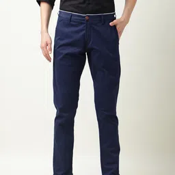 RARE RABBIT Men Trews-22 Mid-Rise Slim Fit Cotton Trouser-picture-48