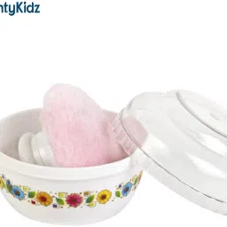 Premium Baby Skin Care Baby Powder Puff with Box Holder Container for New Born and Kids for Baby Face and Body.-image-83