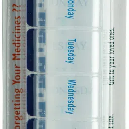 7 Days Long Pill Storage Box with Snap Lids, To avoid Forgetting of Taking Medicine on time (Pack of 1) Pill Box-image-49