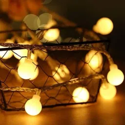 14 LEDs 4 m Yellow Steady Bulb Rice Lights-image-14