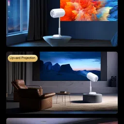 Punnkk X1 Pro 4K Mini 1080P Smart Gimbal LCD Android13 WiFi BT5 Auto Keystone 2GB/16GB (6500 lm / 1 Speaker / Wireless / Remote Controller) Portable Projector image 5
