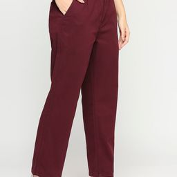 all about you Women Relaxed Straight Leg Straight Fit Pure Cotton Parallel Trousers-image-88