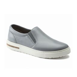 Birkenstock Unisex Grey Regular Width Oswego Leather Slip-On Sneakers-picture-1