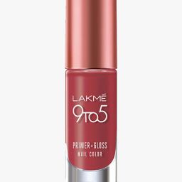 lakme 9 To 5 Primer & Gloss Nail Color Ruby Rush image 2