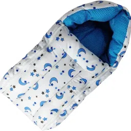 Buliwear 3 in 1 Baby Bedding for New Born & Carry Nest,Cotton SleepingBag(Blue) Sleeping Bag-image-18