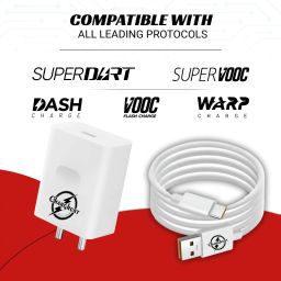 ChargHunt 45 W SuperVOOC 6 A Wall Charger for Mobile with Detachable Cable-image-31